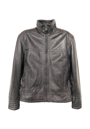 Lederjacke - schwarz