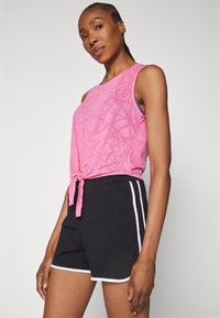 ONLY Play ONPMASON KNOT BURNOUT CROP TRAIN - Top - azalea pink