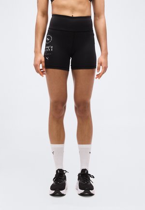 PUMA X HYROX TAD SHORT - Leggings - black