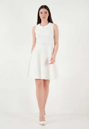 LELA LELA COCKTAIL DRESS REGULAR FIT - Denné šaty - offwhite