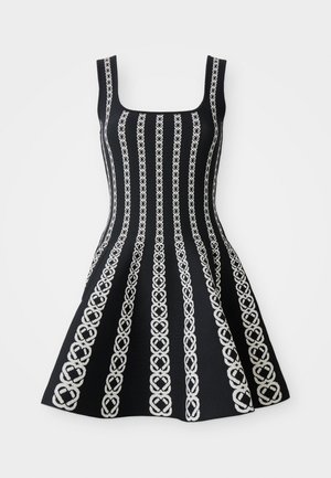 RUSSELGO - Jumper dress - blanc/noir