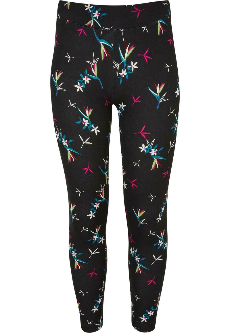 Urban Classics - SOFT AOP - Leggings - Trousers - blackfloret, Enlarge