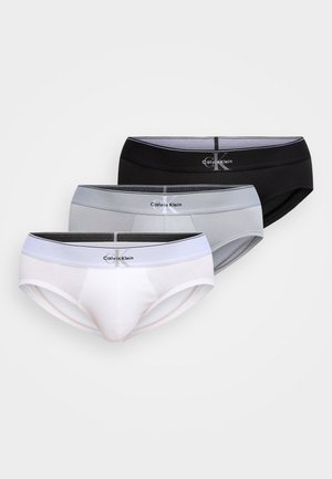 HIP BRIEF 3 PACK - Fecskék - black/misty grey/white