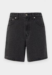 CLASSIC BABY LOOSE 1CC  - Denim shorts - black baby hem