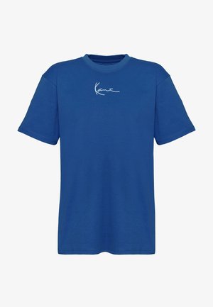 Karl Kani SMALL SIGNATURE ESSENTIAL TEE UNISEX - Pamata T-krekls - blue