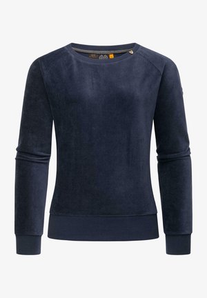 KAPUZENSWEATSHIRT JOHANKA VELVET - Sweatshirt - navy