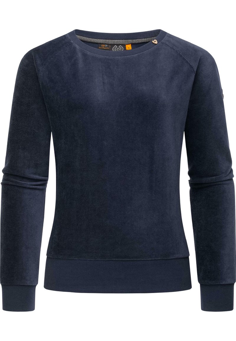 Ragwear - KAPUZENSWEATSHIRT JOHANKA VELVET - Sweatshirt - navy, Förstora