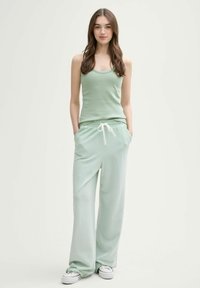 TOM TAILOR DENIM MIT STRUKTUR - Top - fresh mint green