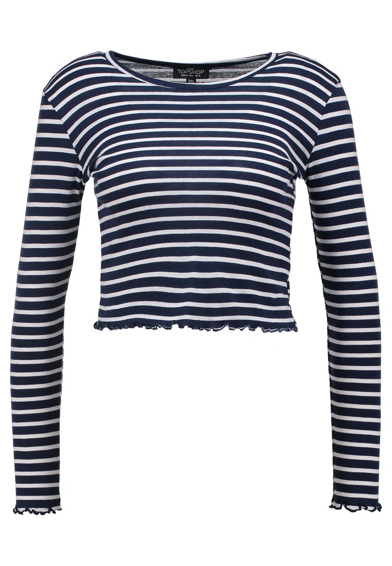 Topshop Petite Longsleeve donkerblauw Topshop Petite Longsleeve donkerblauw