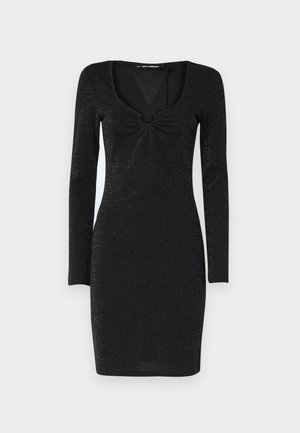 KARL LAGERFELD FAN DRESS - Trikotaažkleit - black lurex
