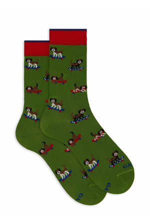 Gallo WITH DOG MOTIF - Calze - verde