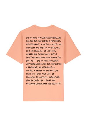 YOU GO GIRL BACK HEAVYWEIGHT - Print T-shirt - light pink