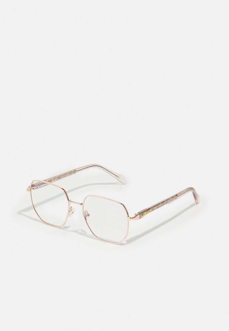 QUAY AUSTRALIA SMOOTH TALKER UNISEX Blue light glasses rose gold