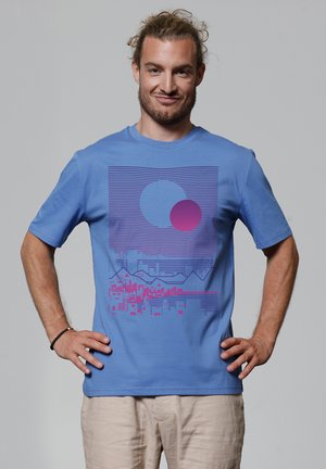 watapparel T-shirt print - bright blue