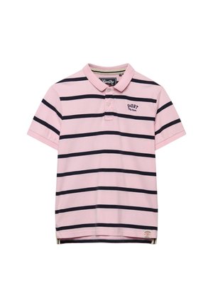 Superdry & Co, VINTAGE STRIPE - Poloshirts - pink navy stripe