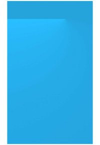 Pannello rettangolare blu brillante con una texture liscia e opaca, caratterizzato da un sottile effetto sfumato dall'alto verso il basso, senza ulteriori dettagli.