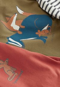 Next CHARACTER 3 PACK -REGULAR FIT - Hosszú ujjú felső - red green woodland