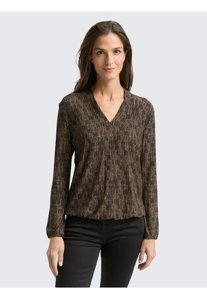 MIT MUSTER - Longsleeve - irregular beige graphic design