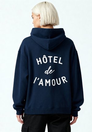 EMBROIDERY HEAYVWEIGHT UNISEX - Sweat à capuche - dark blue