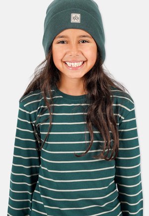 Band of Rascals LONGSLEEVE STRIPED - Langarmshirt - racing green/moos