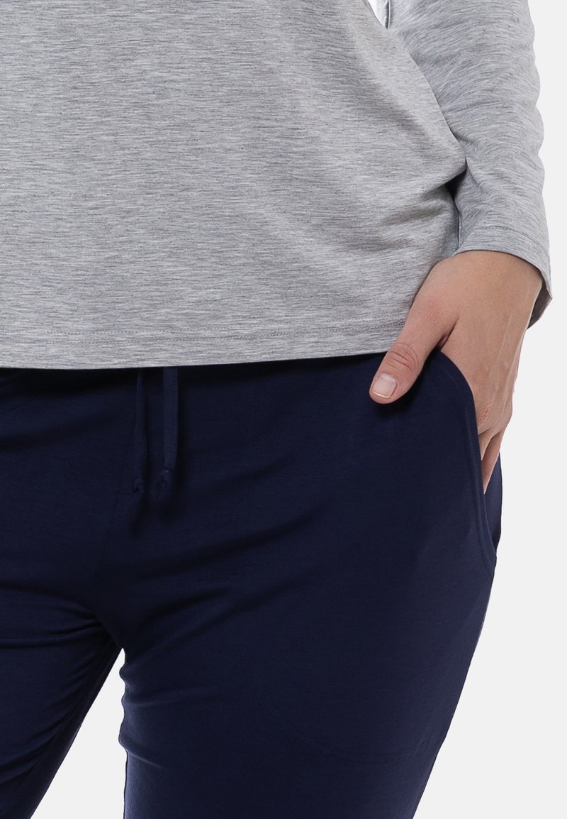 Damen Nachthemden | mey SET Pyjama true blue grey melange/blau - FF97507 Damen Nachthemden | mey SET Pyjama true blue grey melange/blau - FF97507