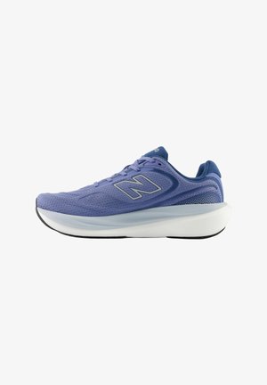 Lightweight purple athletic shoe with breathable mesh upper, textured design, and white cushioned sole. Features a prominent logo detail.