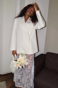 NA-KD OVERLAP - Blazer - white