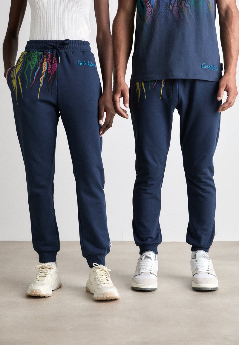 Carlo Colucci JOGGER UNISEX - Træningsbukser - navy