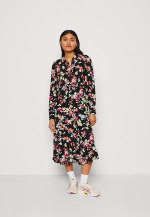 YAS YASALOMA MIDI SHIRT DRESS  - Φόρεμα πουκάμισο - black/aloma