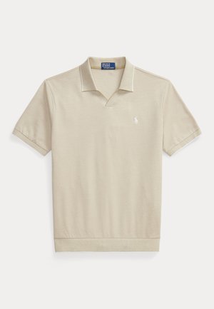 Polo Ralph Lauren, JACQUARD MESH POLO SHIRT - Πόλο - coastal beige/white