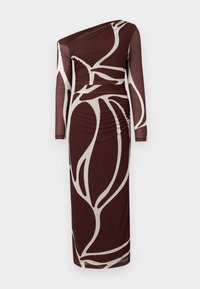 GEMMA TIPPED SHOULDER DRESS - Společenské šaty - dark sabine