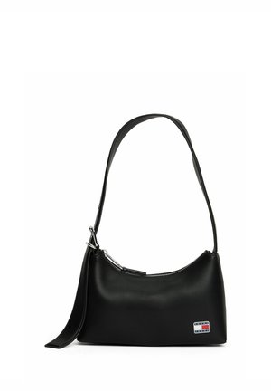 LOGO PLAQUE SHOULDER - Bolso de mano - black