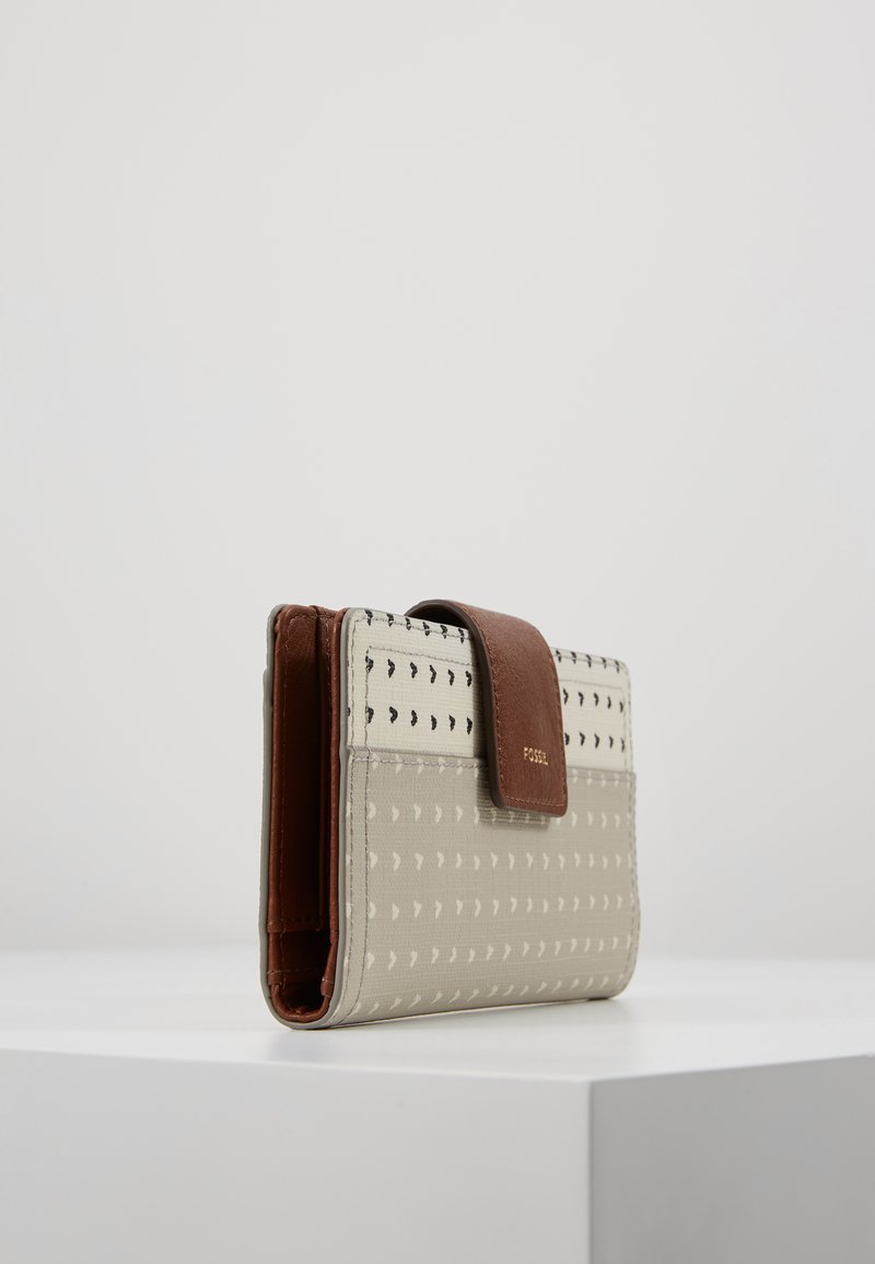 Damen Geldbörsen | Fossil LOGAN Geldbörse gray/beige - HO41015 Damen Geldbörsen | Fossil LOGAN Geldbörse gray/beige - HO41015