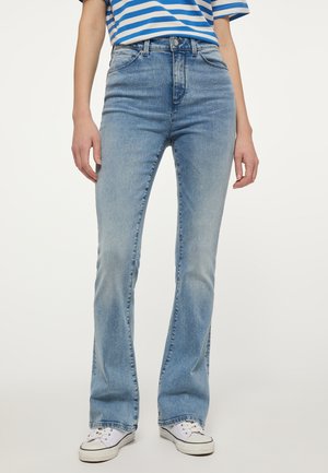 Jean Mustang Brooks Straight Femme - Coupe Droite 5 Poches - Coton Élastique