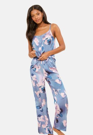 REGULAR FIT - CAMI AND SET   - Nattøj sæt - blue floral print