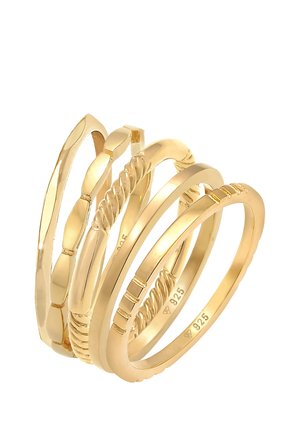 5 PACK BASIC DESIGN - Ringe - gold-coloured