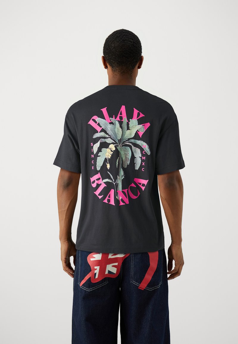 Jack & Jones Jormykonos Geo Back Tee Ss Crew Neck Ln 12256254 Black