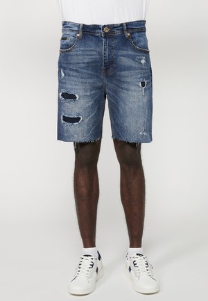 BERMUDA - Jeansshort - azul med medium blue