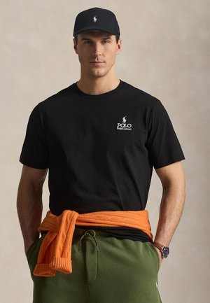 LOGO JERSEY T-SHIRT - Lihtne T-särk - black
