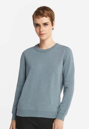 ROUND NECK - Striktrøje - Light Blue