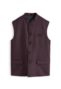 Next NEHRU COLLAR Veste sans manches burgundy red/rouge ZALANDO.FR