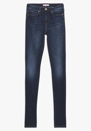 Skinny džíny - dark-blue denim