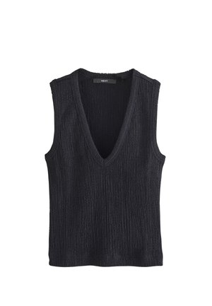 Next SLEEVELESS TEXTURED V-NECK . - Débardeur - black