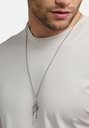 THOMAS SABO, ANHÄNGER SCHWERT MIT SCHLANGE UNISEX - Pendant - silberfarben schwarz
