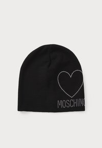 HEART BEANIE - Bonnet - black