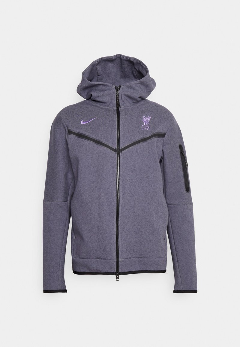 purple tech fleece hoodie