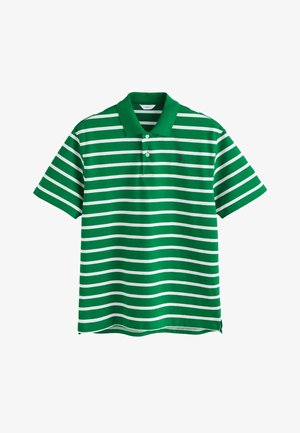 Next, REGULAR FIT - HORIZONTAL STRIPED POLO SHIRT . - Polo - green