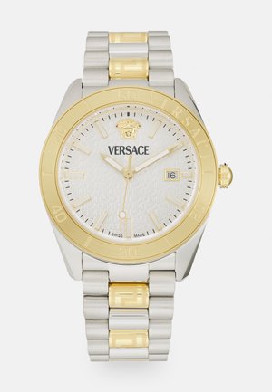 Versace DOME - Hodinky - silver-coloured/gold-coloured