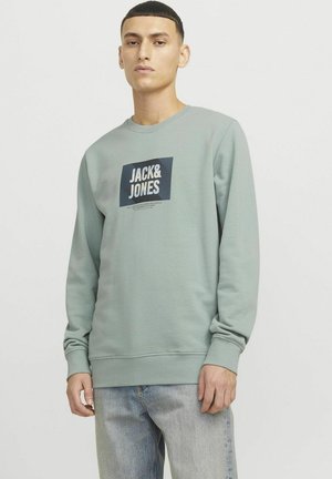 Jack & Jones LOGO - Sportinis megztinis - iceberg green
