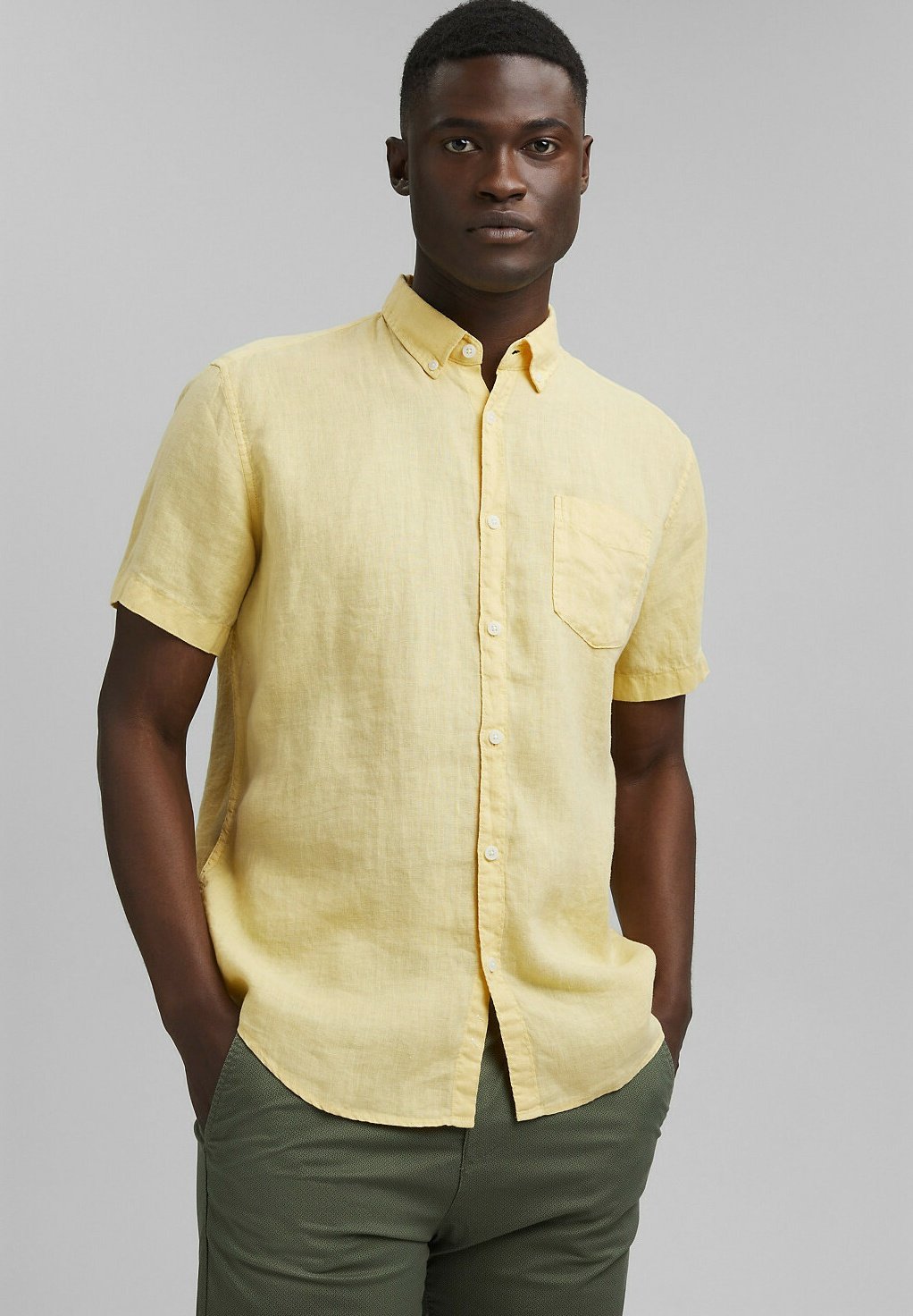 Light yellow linen shirt Clearance